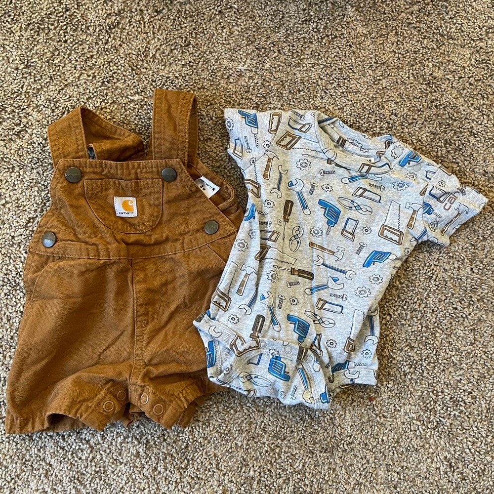 Baby carhartt set